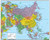 Asia Wall Map GeoPolitical Edition by Swiftmaps (36x44 Laminated)