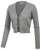 GRACE KARIN Lightweight Stretch Cropped Bolero Shrug Jacket Grey Size L CL2000-9