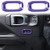Voodonala for Jeep JL Door Handle Lock Trim for 2018-2020 Jeep Wrangler JL JLU Gladiator JT ABS Purple