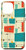 iPhone 12 Pro Max Mid Century Mod Modern Shapes Pattern Teal Red Lines Vintage Case
