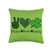 St Patricks Day Decorations  and  Irish Accessoires St Patricks Day Peace Love Luck Green Plaid Shamrock Throw Pillow 16x16 Multicolor