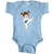 inktastic Cute Girl Brown Hair Karate Infant Creeper Newborn Light Blue 39dc8