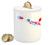 Lunarable Sports Piggy Bank Goalkeeper Catches The Ball Vibrant Abstract Display with Color Splatters Printed Ceramic Coin Bank Money Box for Cash Saving Multicolor