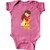 inktastic Superhero Girl Brown Hair Infant Creeper 24 Months Raspberry 3c0f9