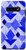 Galaxy S10 Plus Blue Purple Retro 80s Geometric Triangle Shapes Pattern Gift Case