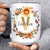 Personalized Name Coffee Mug A42 Fall Autumn Sunflower Monogram Initial Custom Microwave Dishwasher Safe Ceramic Cup