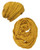 Wrapables Winter Warm Chunky Cable Knit Infinity Scarf and Beanie Set Yellow