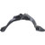 Fender Liner Compatible with 2006-2010 Toyota Sienna Plastic Front Passenger Side