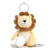 DEMDACO Yellow Stripe Brown Main Lion 12 inch Childrens Engaging Activity Plush Rattle Toy with Teether