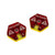 LITKO Gaslands Miniatures Game Hazard Dials Translucent Red  and  Fluorescent Yellow -2-