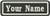 Rectangular 1 Line Custom Embroidered Name Tag Iron / Sew On Patch -ZI-