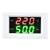 AC Voltmeter Meter Generator Dual Display LED Digital AC Voltmeter Frequency Meter Testing Tool Electricians Test Equipment Digital AC Voltmeter Meter -White-