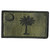 South Carolina States Flag Patches Embroidery Morale Hook Loop SC Emblem Patch HZ55-SC Green