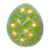 Northlight 12 inch Lighted Green Easter Egg Window Silhouette Decoration