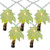 10-Count Green Tropical Palm Tree Outdoor Patio String Light Set 7.25ft White Wire