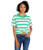 RVCA Juniors Radley Striped TEE Celtic Green M