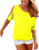 Haola Womens Summer Casual T Shirts Cold Shoulder Short Sleeve Blouse Solid Cute Tops M Yellow Haola Womens Summer Casual T Shirts Cold Shoulder Short Sleeve Blouse Solid Cute Tops M Yellow