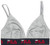 Fila Womens Logo Cotton Triangle Bralette Grey Heather X-Large
