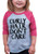 7 ate 9 Apparel Funny Kids Curly Hair Dont Care Baseball Tee Pink 4T