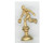 Island Crafts  and  Miniatures Dollhouse Miniature Bowling Trophy in Gold