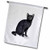 3dRose fl_38679_1 Black Cat Garden Flag 12 by 18-Inch 3dRose fl_38679_1 Black Cat Garden Flag 12 by 18-Inch