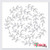 Stencil - Leaf Wreath Circle - Center Frame  and  Backdrop Template-S -10 inch x 10 inch-- Ultra Thick Exhibit Grade White Color Material