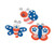 Foam Patriotic Bug Magnets Craft Kit - Crafts for Kids and Fun Home Activities