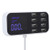 Portable 8-Port USB Charger Durable LCD Digital Display 8-Port Desktop Charger Other USB Devices Smart Phone Tablet for Multiple Device Car Use