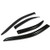 Replacement for Mazda 6 MPS 4pcs Tape-On Window Visor Deflector Rain Guard