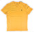 Polo Ralph Lauren Mens Classic Fit V-Neck T-Shirt -Gold/Navy Pony Small-