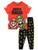 SUPER MARIO Boys Pajamas Red Size 8