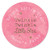 Big Dot of Happiness Custom Pink Twinkle Twinkle Little Star - Personalized Baby Shower or Birthday Party Circle Sticker Labels - 24 Count