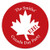Personalized Canada Day - Custom Canadian Party Favor Circle Sticker Labels - Custom Text - 24 Count