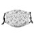 Fillter Face Cloth for Men and Women Abstract Triangles With Doodle Style Alpacas In Monochrome Cartoon Pattern Reusable Windproof Mouth Anti Dust Double Protection