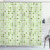 Ambesonne Geometric Shower Curtain Circles Pattern Old Fashioned Monochromic Oval Round Shapes Cloth Fabric Bathroom Decor Set with Hooks 70 inch Long Avocado Green