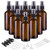 Amber Glass Spray Bottles for Essential Oils 3.4oz Empty Small Fine Mist Spray Bottle 12 Pack