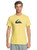 Quiksilver Mens Comp Logo Short Sleeve Tee Shirt Misted Yellow S