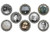 Lizzie Borden Themed Bottle Cap Magnets Set of 8