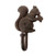 UDE Treasure Gurus Cast Iron Squirrel Wall Hook