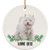 Lovesout Funny Personalized Name Westie Christmas Tree Ornament Circle Ceramic