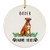 Lovesout Boxer Red Dog Christmas Ornaments Personalized with Your Dogs Name Ceramic Circle