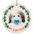 Lovesout We Survived 2020 Quarantine Coton De Tulear White Blue Christmas Tree Ornament Circle Ceramic
