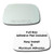 Mirror Glass  Plus Full Size Adhesive Pad for 2001-2003 Toyota Prius Passenger Side Replacement
