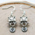 Farm Animal Pig Earrings for Women  and  Girls - Sterling Silver 925 Hooks - Flying Pigs Jewelry - Personalized Initial