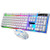 Wired Gaming Keyboard and Mouse Set Colorful LED Backlit USB Gaming Keyboard Mouse for Laptop PC Gamers