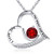 BriLove 925 Sterling Silver Heart Necklace for Women inchI Love You to the Moon and Back inch Engraved CZ Love Heart Moon Pendant Necklace Ruby Color July Birthstone