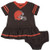 NFL Cleveland Browns Team Jersey Dress and Diaper Cover Brown/Orange Cleveland Browns 0-3 Months