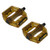 Fenix Translucent Bike Pedals 9/16 inch Various Colors -Brown-