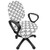 Ambesonne Black and White Office Chair Slipcover Patchwork Inspired Geometric Triangles with Monochromatic Line Art Design Protective Stretch Decorative Fabric Cover Black White