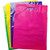 amscan Bright Color Assorted Jumbo Loot Bag 15 x 12 Yellow/Pink/Purple/Lime